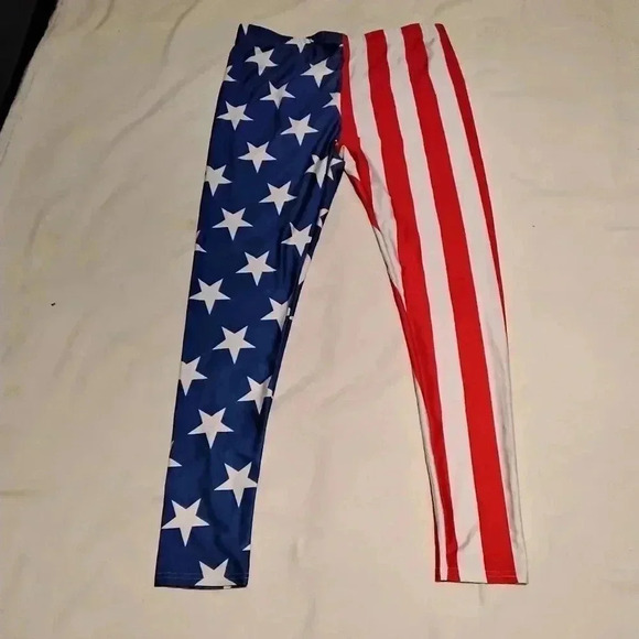 American Flag Leggings XL NWOT - Picture 1 of 3